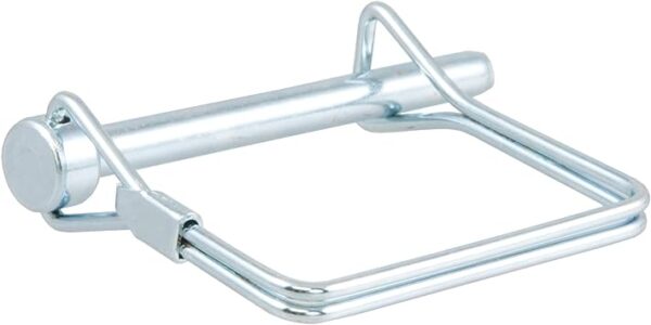 CURT 25080 Trailer Coupler Pin, 1/4-Inch Diameter x 2-3/4-Inch Long, Clear ZINC